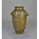 A 19th Century Chinese bronze dragon vase