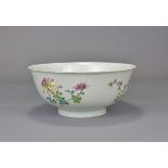 A Chinese finely enamelled famille rose porcelain bowl