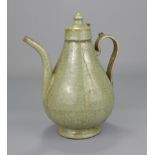 A 17th Century Chinese celadon ewer