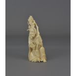 A 19th Century Japanese ivory figure of a sage