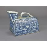 A 19th Century Chinese blue and white urinal pot