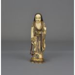 A 19th Century marine ivory Japanese carving of a