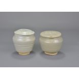 Two Chinese Song / Yuan Dynasty Qingbai porcelain jars