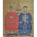 Two Chinese ancestors portrait