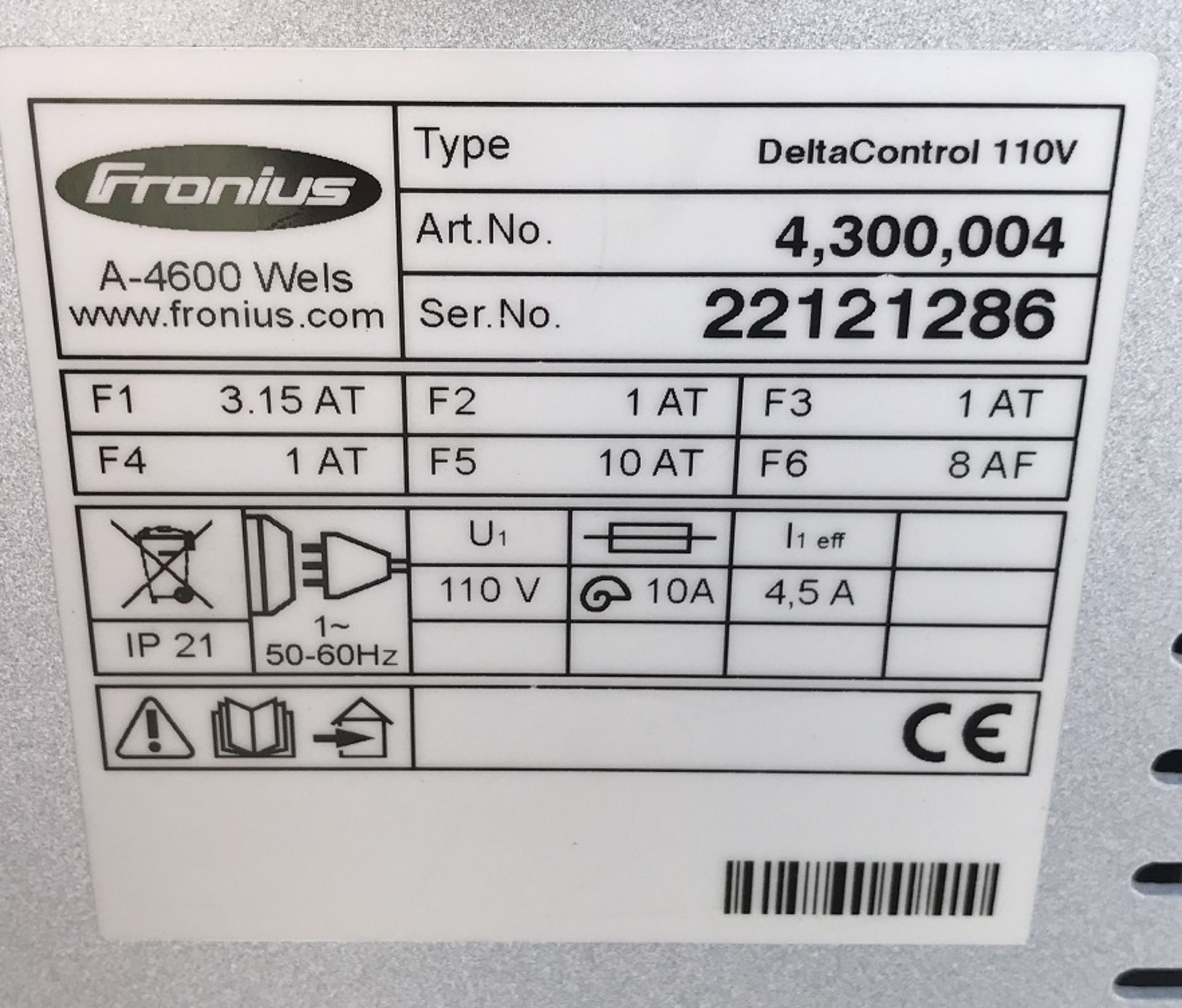 FRONIUS DELTA CONTROL * WELDER CONTROLLER - Image 8 of 9