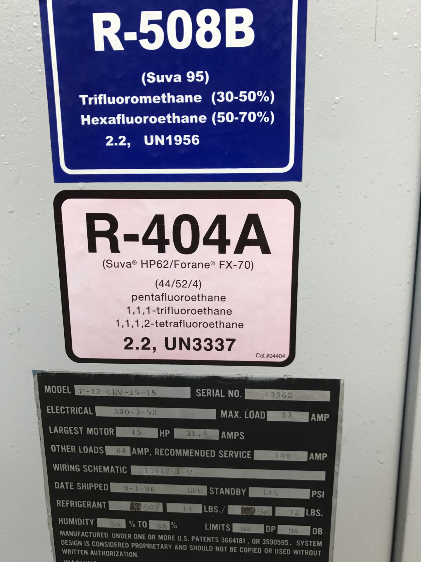 THERMOTRON F-32-CHV-15-15 TEST CHAMBER and ETL 1F REFRIDGERATOR - Image 7 of 15