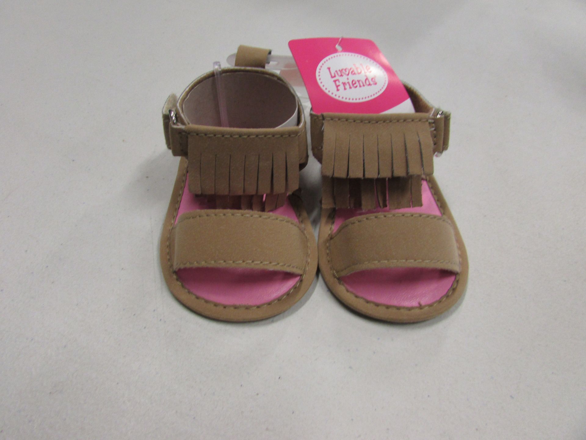 Lovable Friends Baby Booties In Light Tan (Usa Size: 0-6Mth) (Unboxed)