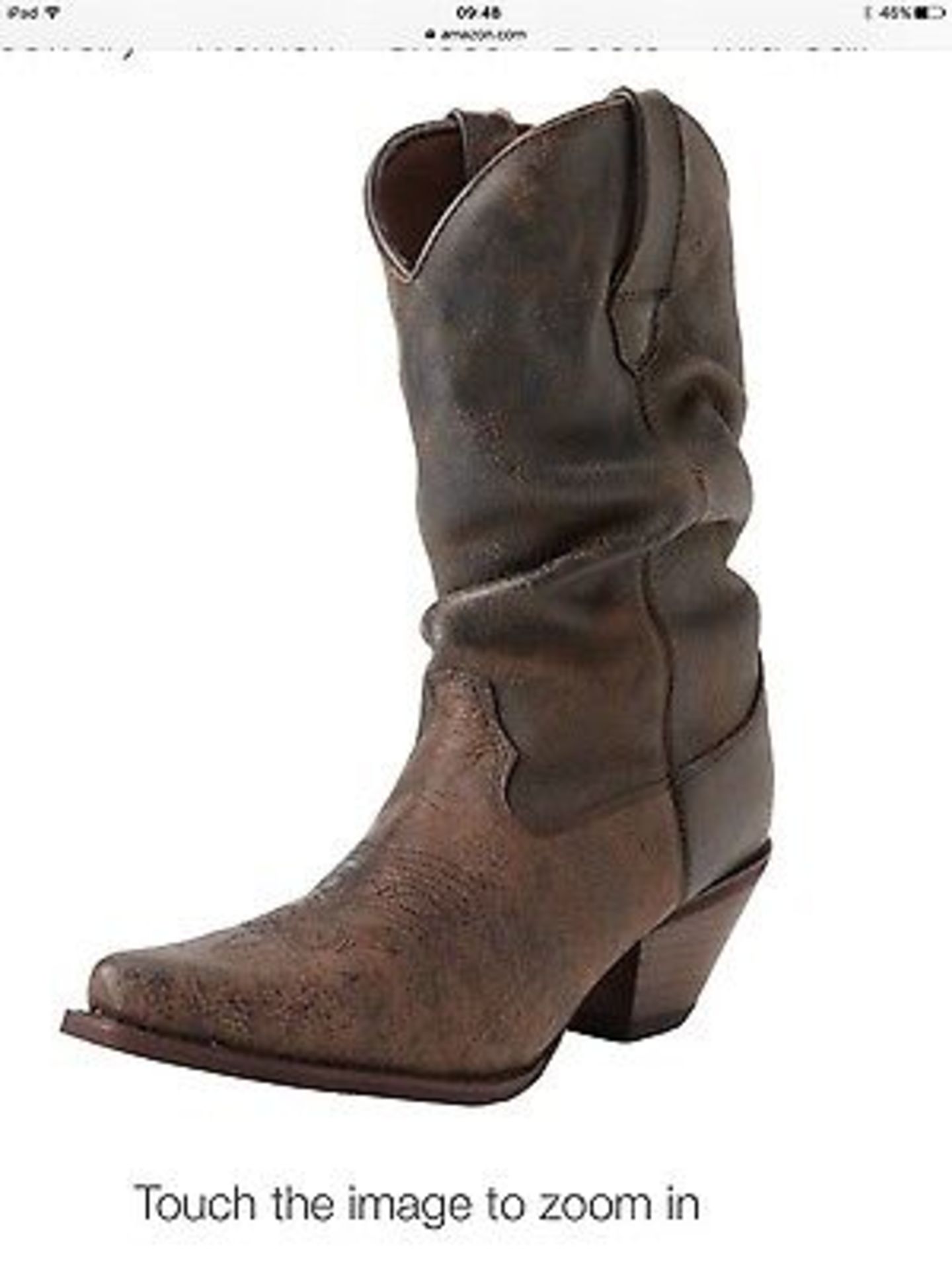 Durango Women's Crush Drunkin Slouch RD3553 Leather Western Boot, size UK 4 (New with box) - Image 4 of 10