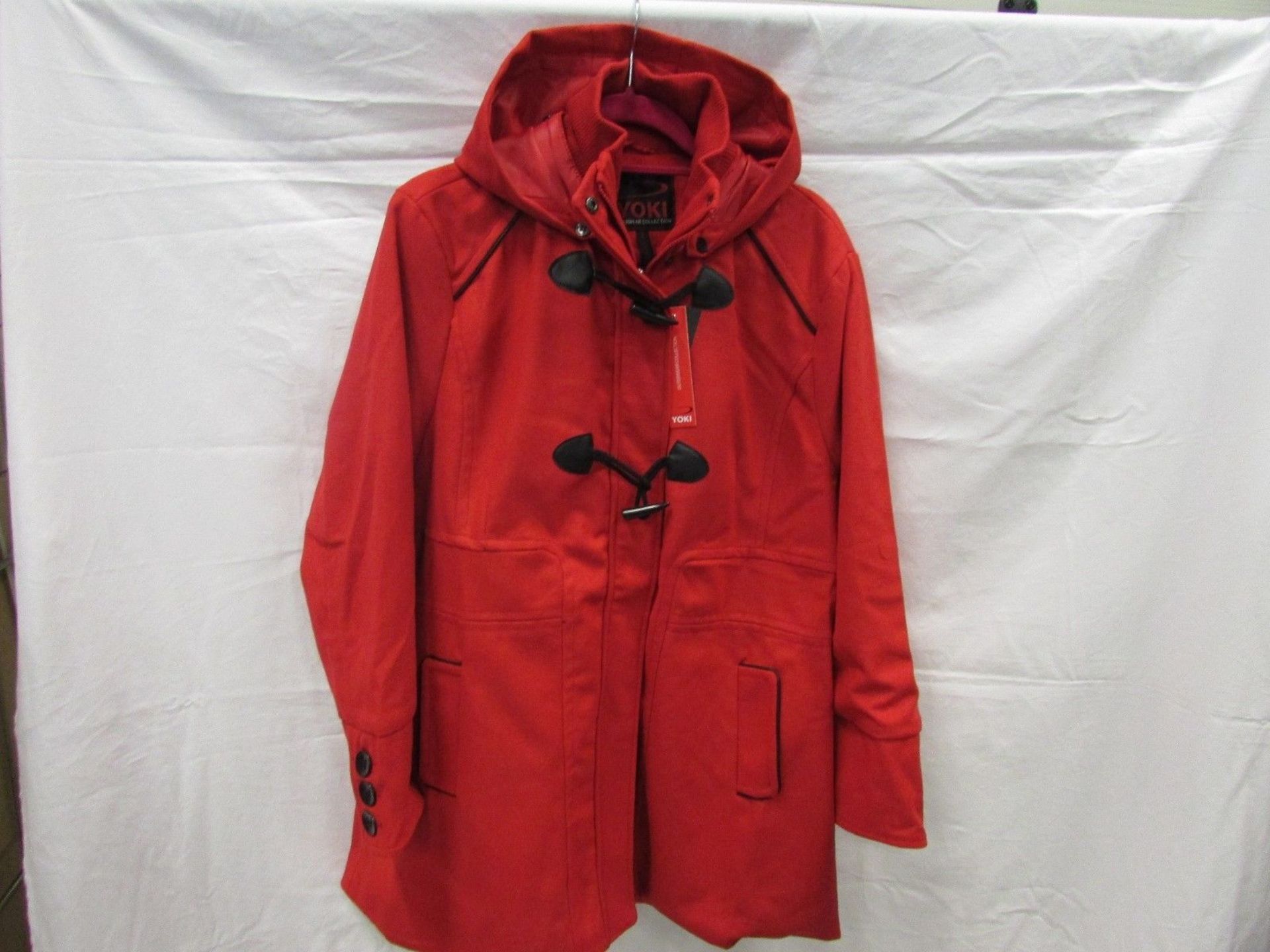 Brand New Yoki Hooded Toggle Coat (US 1XL / UK 14-16) (Ref: 3 F1L)