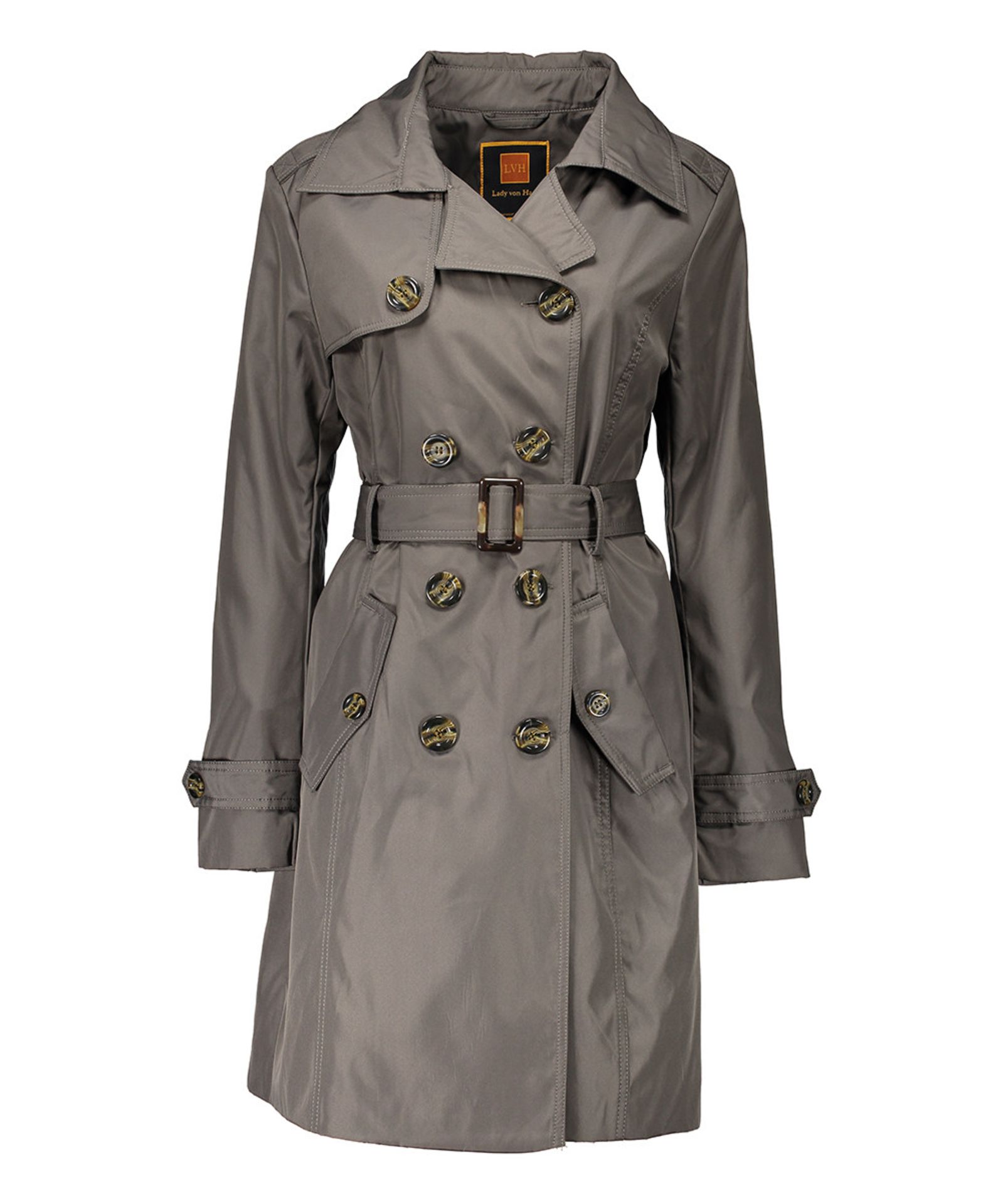 Gunmetal Techno Heritage Trench Coat