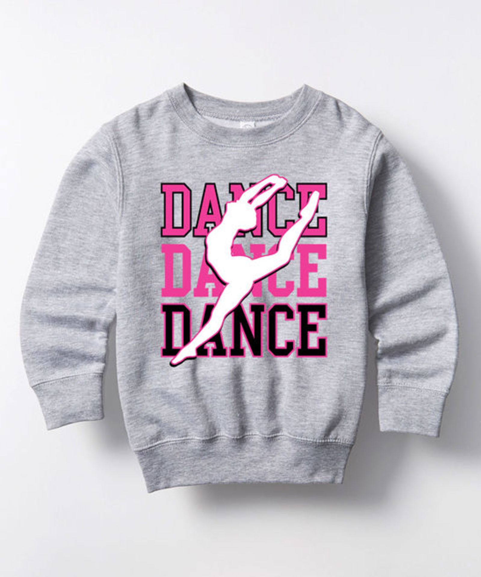 Brand New KIDTEEZ Athletic Heather 'Dance' Sweatshirt (Uk 10-12 Years) (Ref: 40344774 CD Bag 12)