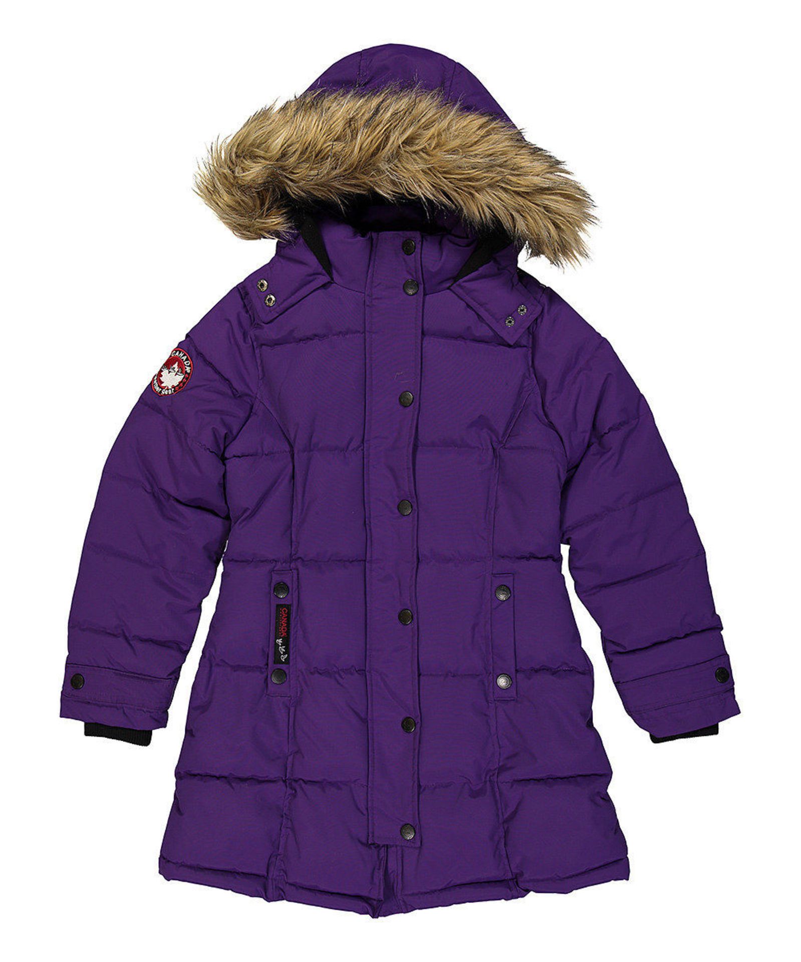 Brand New Canada Weather Gear Purple Quilted Puffer Coat  (UK 7/8 Years) (Ref: 41917592 C1L)