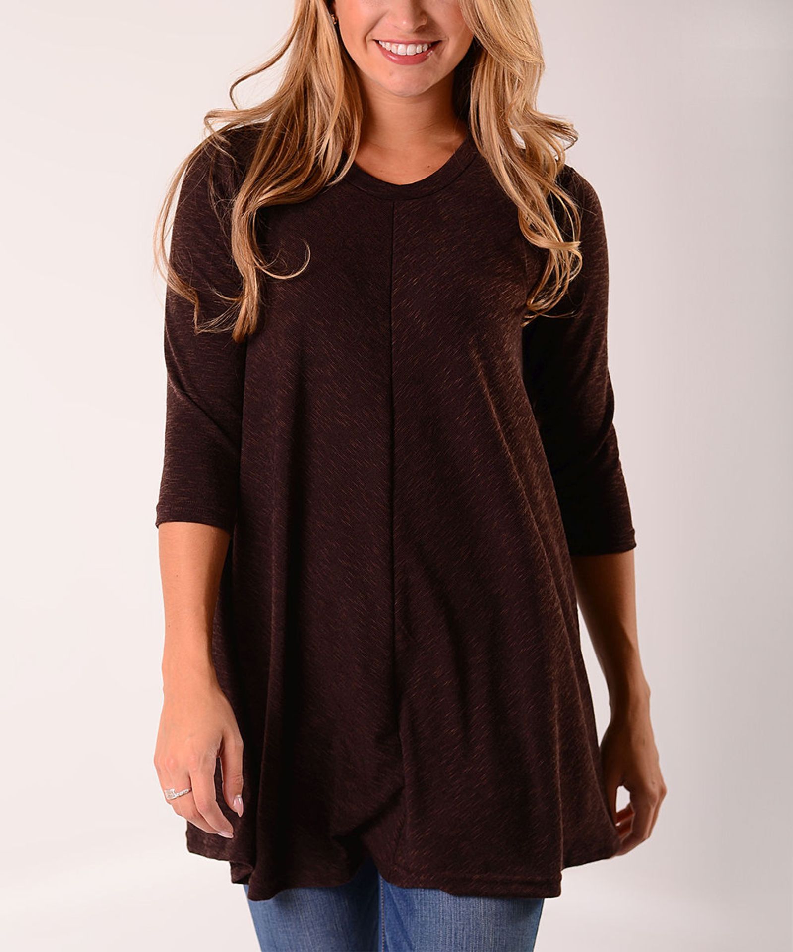 Brand New Brown Crewneck Tunic US Size XL (Ref: 42385867 A Box 2)