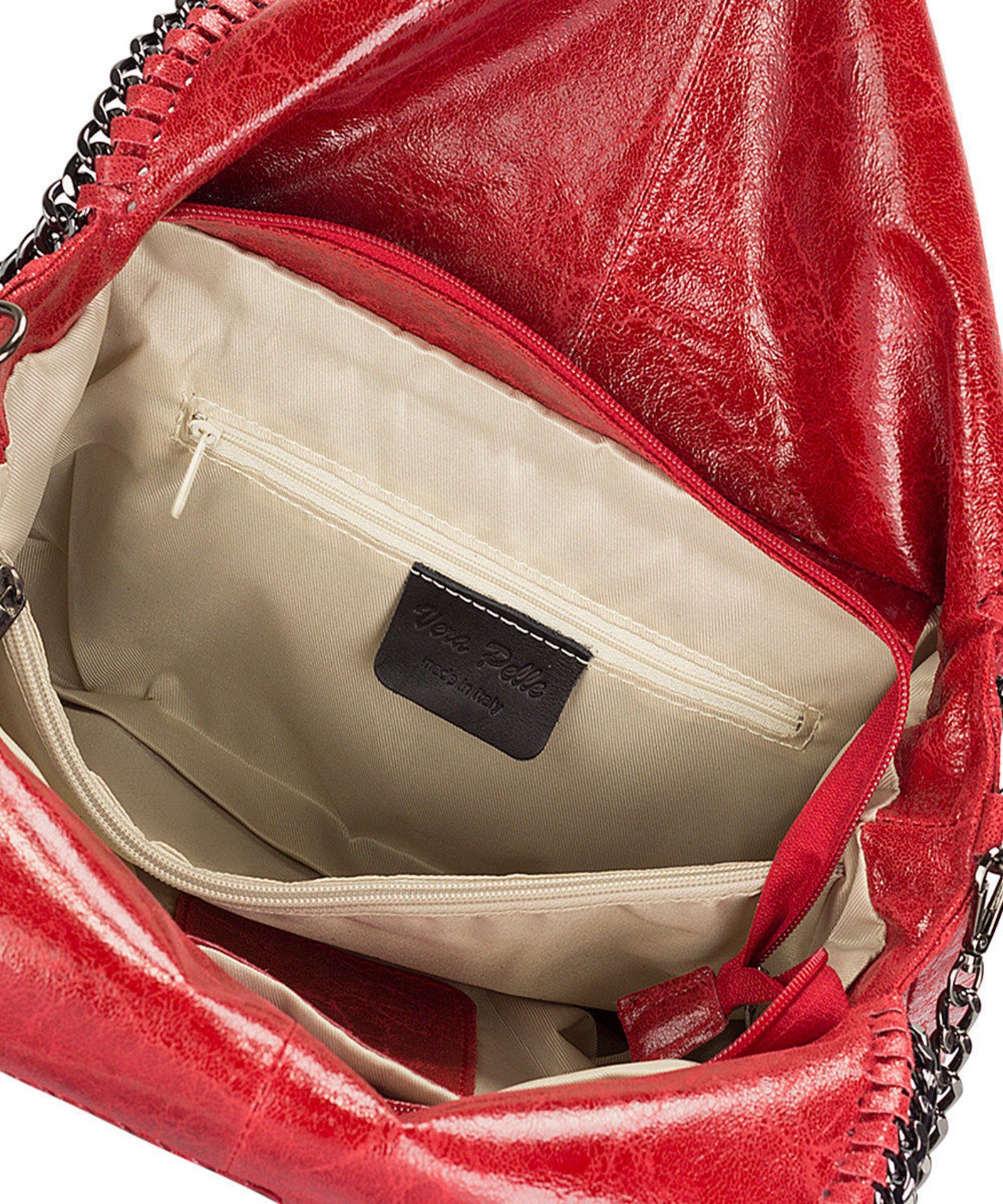 Brand New Markese Bordo Chain Suede Hobo Handbag (Ref: 35035912 BAG SHELF) - Image 4 of 4