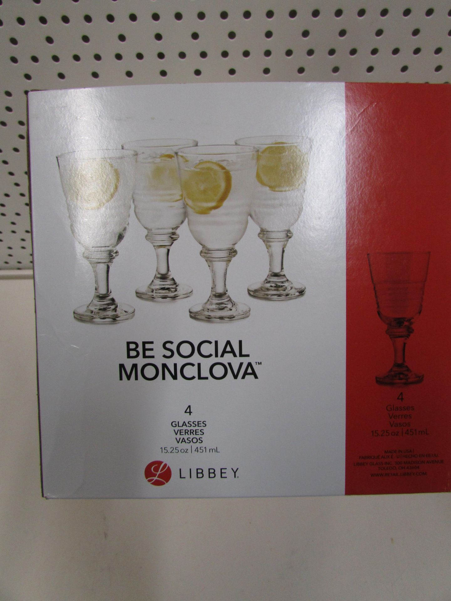 Libbey Be Social Monclova 4 Glasses