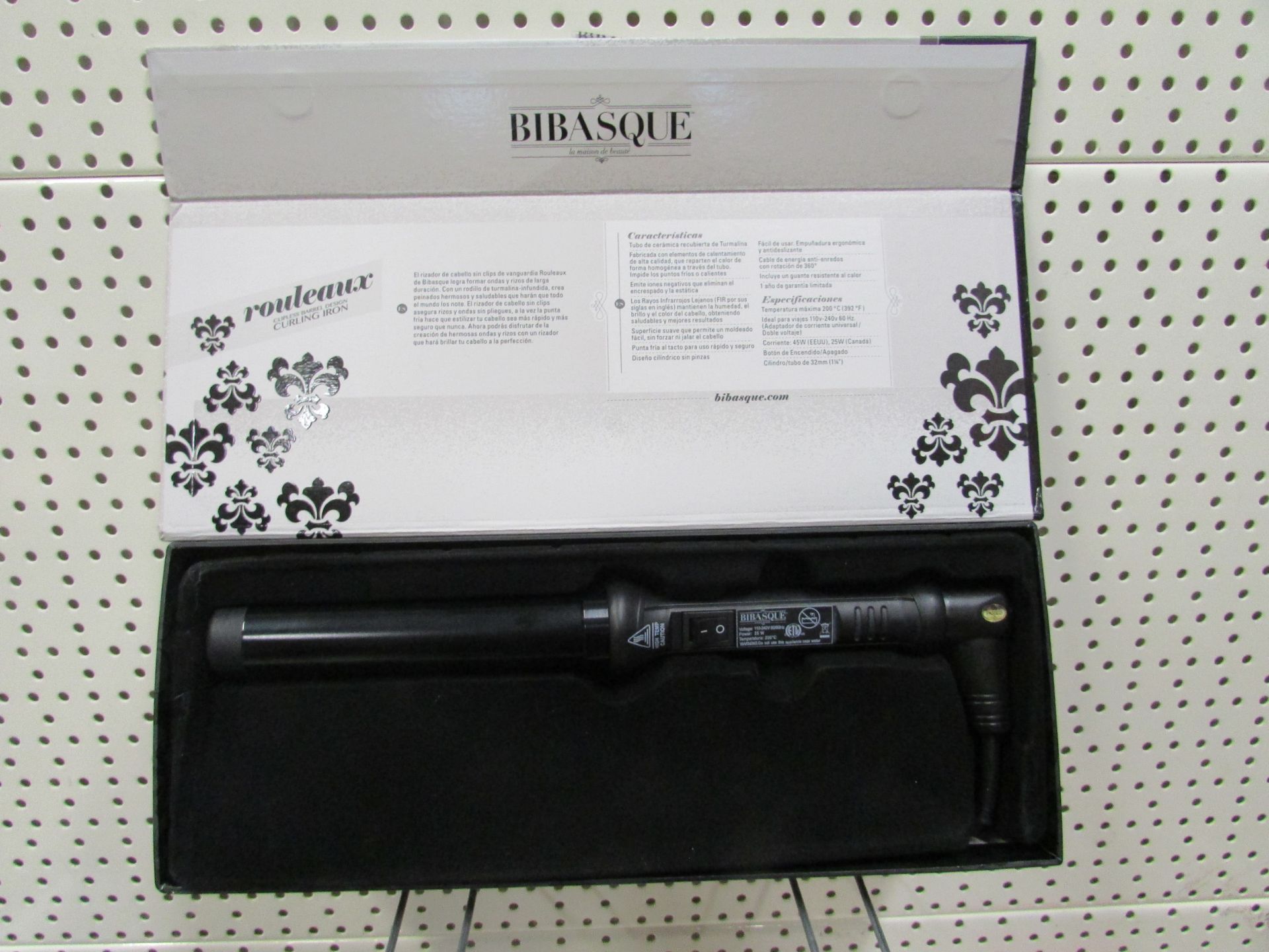 Bibasque Rouleaux Curling Iron Black Finish 1 1/4 Inch