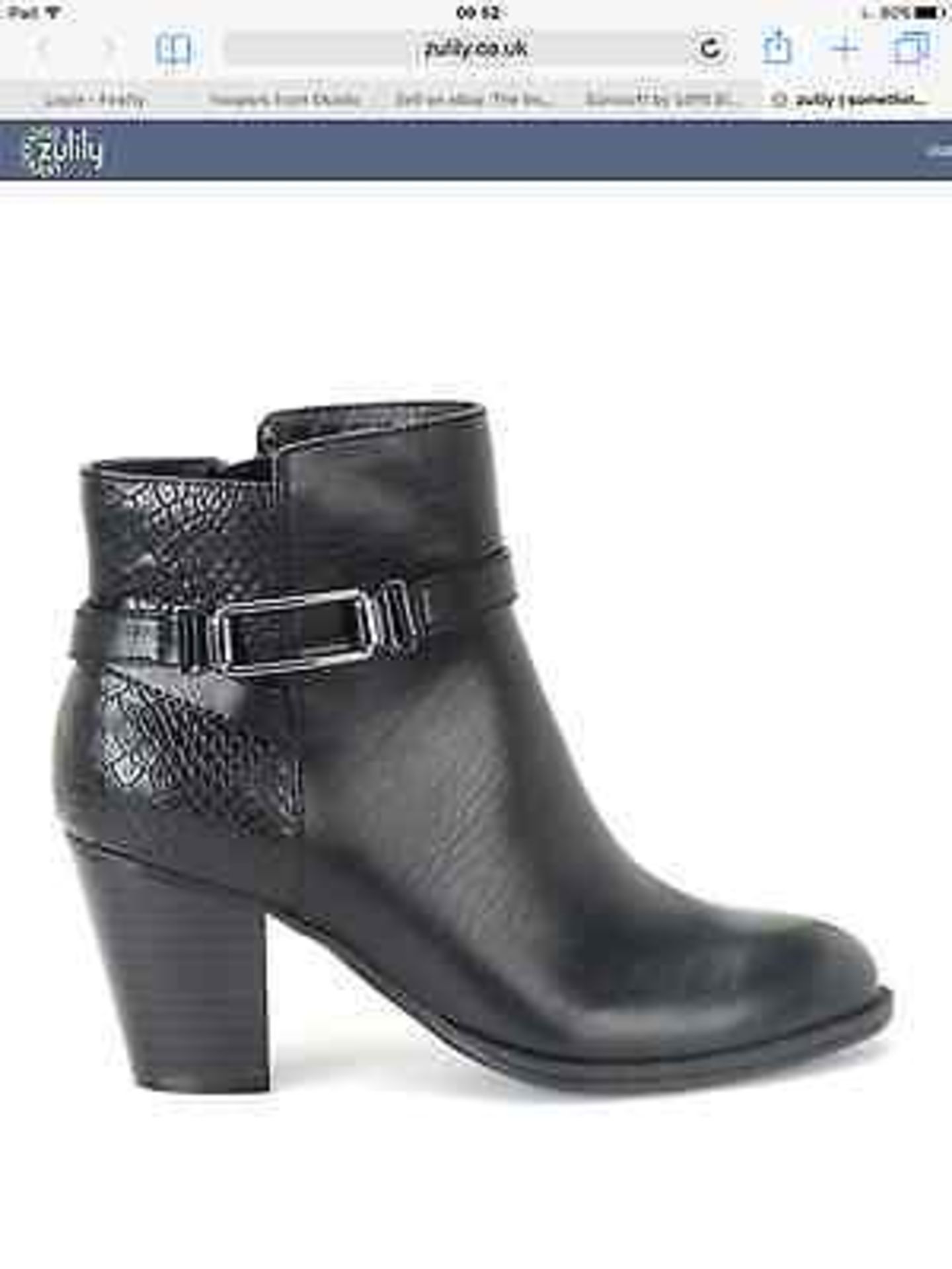 Euro Soft Black Sigourney Ankle Boot, Size EUR 38 (New with box) - Image 4 of 5