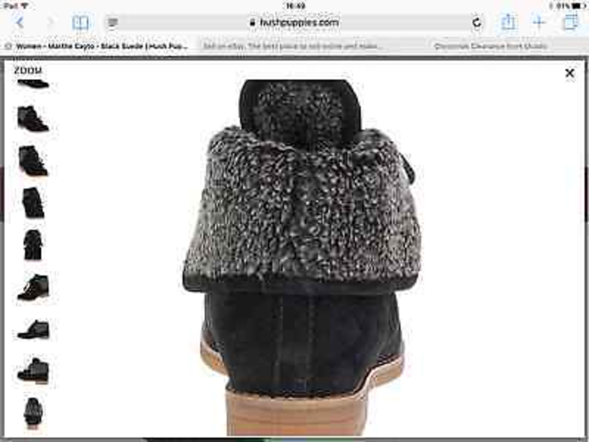 Hush Puppies Black Suede Martha Cayto Ankle Boot, Size UK 7, RRP £100 (New with box) - Image 10 of 12