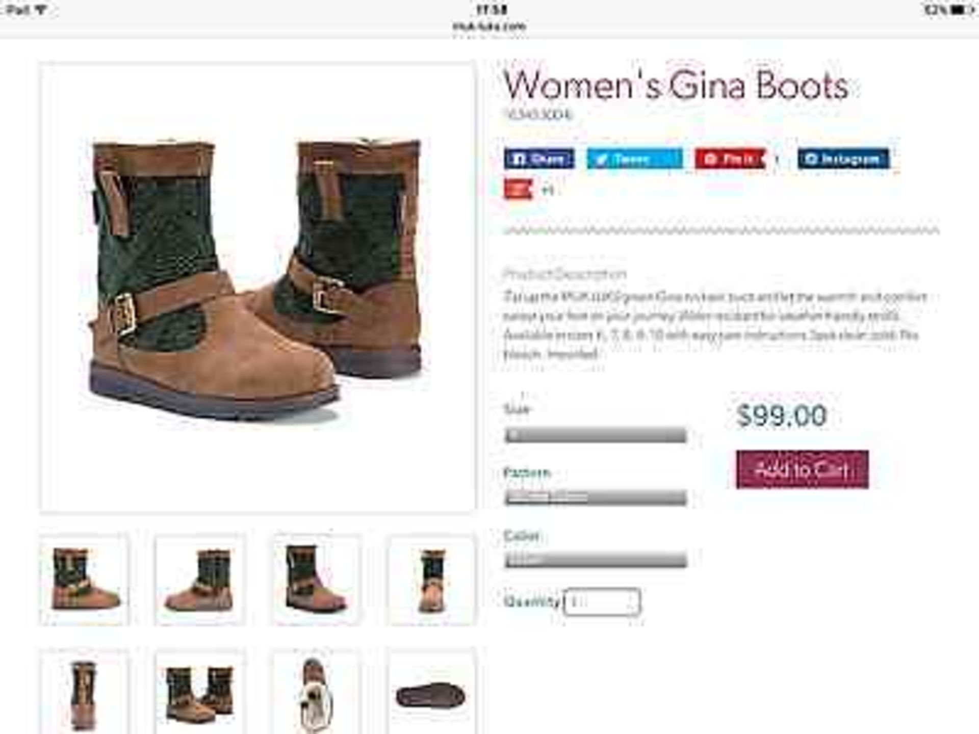 The Original Muk Luks Gina Boot, Size 5, RRP $99 (New without box) - Image 6 of 8