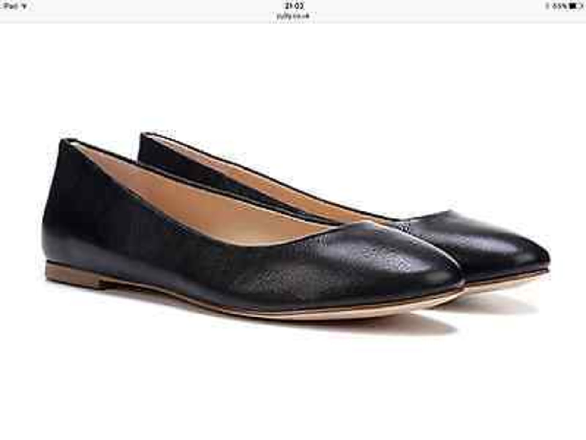 Dr Scholl's Black Vixen Leather Flat, Size 6 (New with box) - Image 2 of 8