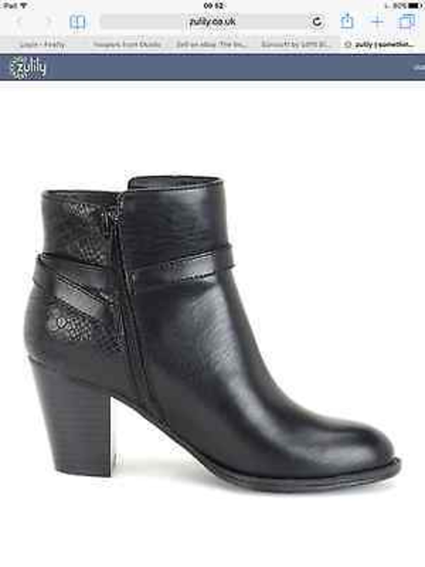 Euro Soft Black Sigourney Ankle Boot, Size EUR 38 (New with box) - Image 3 of 5