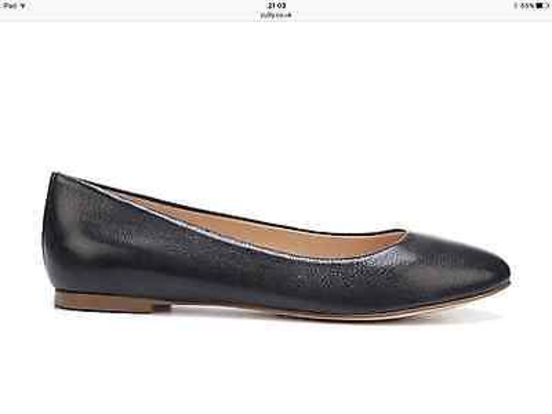 Dr Scholl's Black Vixen Leather Flat, Size 6 (New with box) - Image 6 of 8