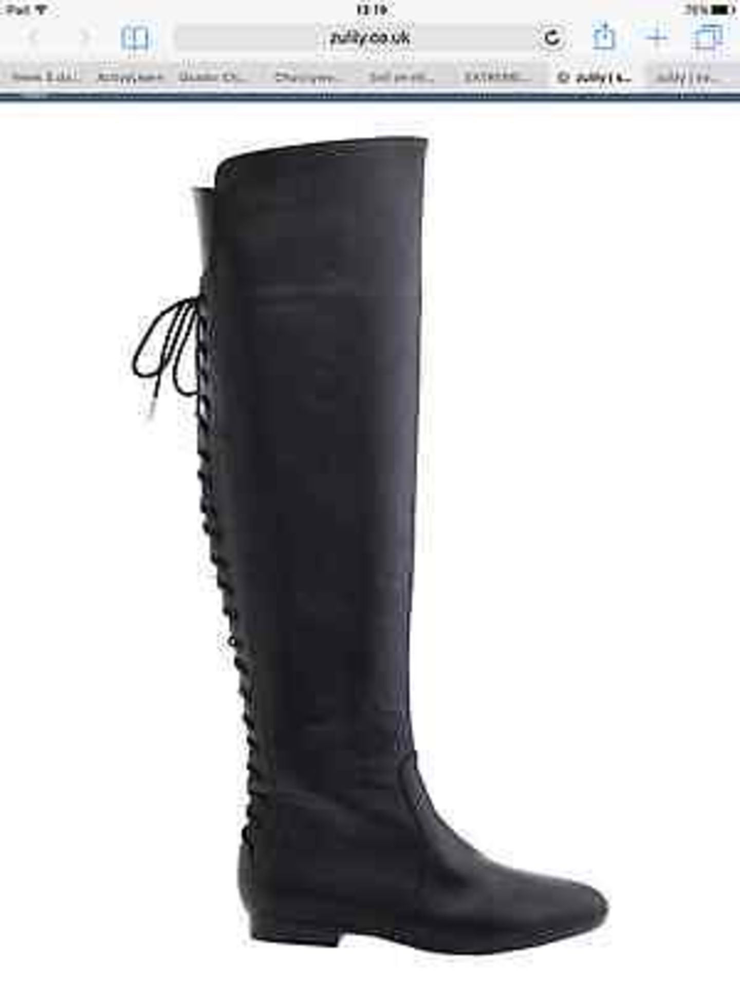 Extreme by Eddie Marc Black Over the Knee Geriatric Boot, Size 6, RRP £127.99 (New with box) - Image 3 of 4