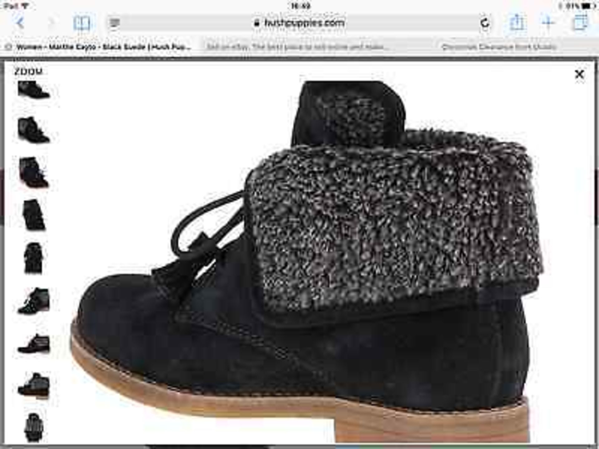 Hush Puppies Black Suede Martha Cayto Ankle Boot, Size UK 7, RRP £100 (New with box) - Image 9 of 12