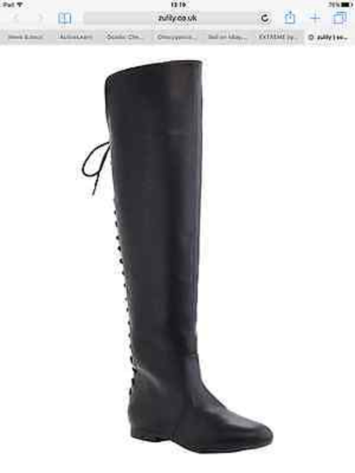 Extreme by Eddie Marc Black Over the Knee Geriatric Boot, Size 6, RRP £127.99 (New with box)
