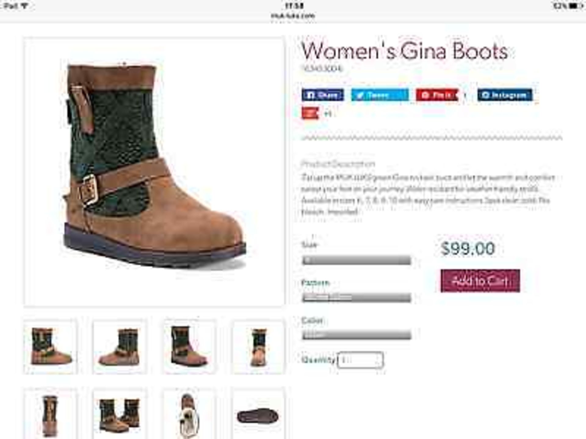 The Original Muk Luks Gina Boot, Size 5, RRP $99 (New without box) - Image 3 of 8