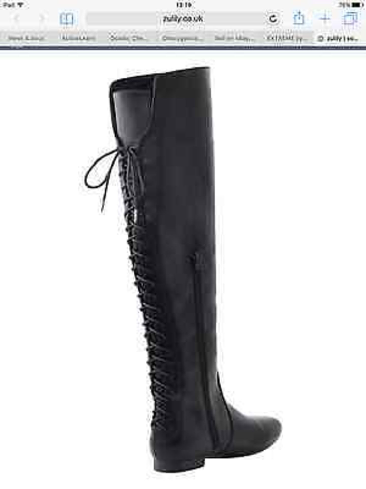 Extreme by Eddie Marc Black Over the Knee Geriatric Boot, Size 6, RRP £127.99 (New with box) - Image 2 of 4