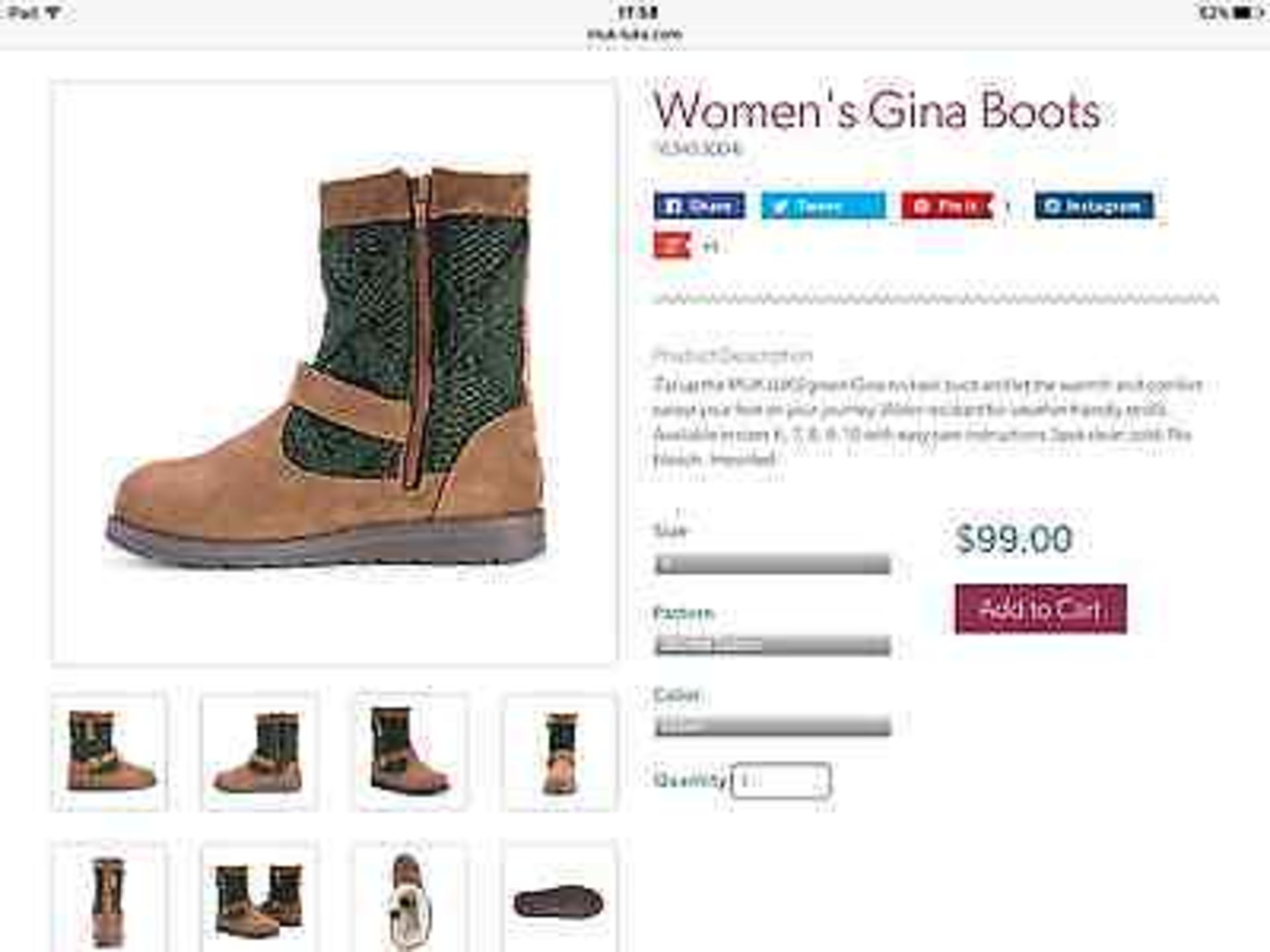 The Original Muk Luks Gina Boot, Size 5, RRP $99 (New without box) - Image 2 of 8