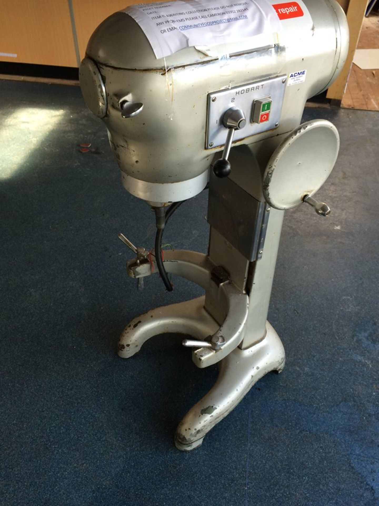 Bakery / Pizza / Industrial Food Mixer Hobart Se-320 240V Single Phase Mixer (Cost Just Over £14K) - Image 2 of 3