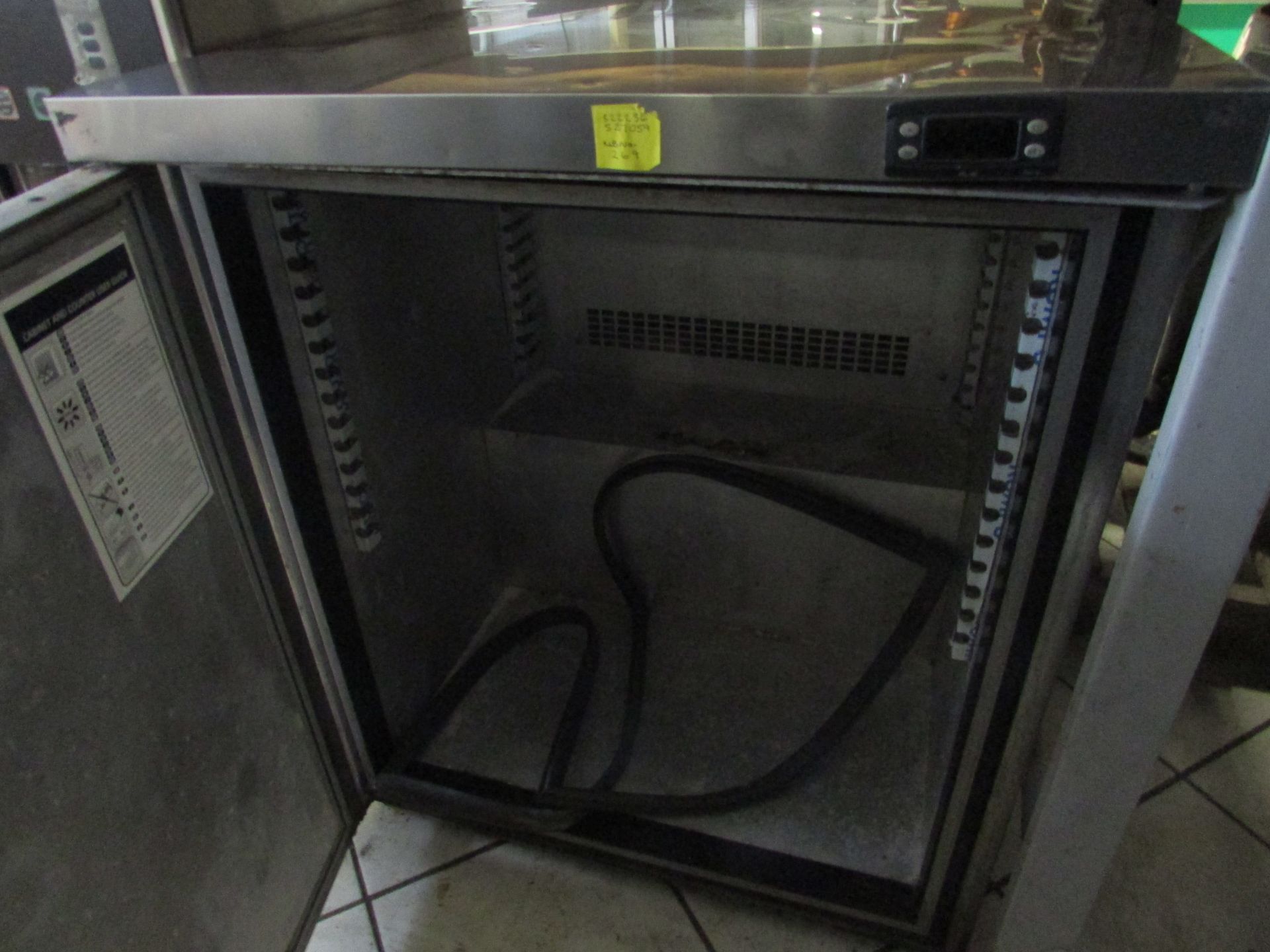 Foster Refrigeration Single Door Under Counter Stainless Steel Fridge (Untested) - Image 2 of 2
