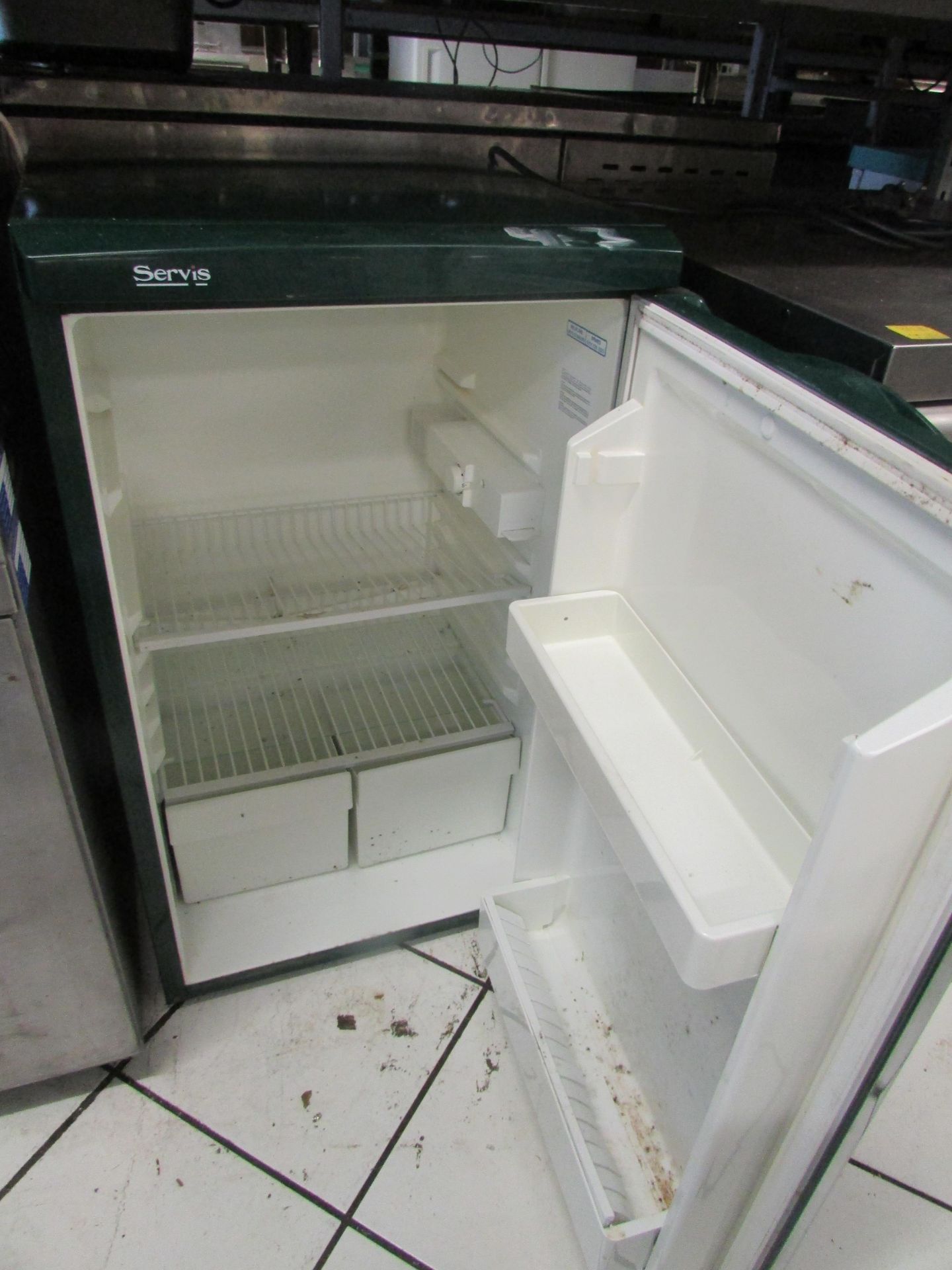 Servis Single Door Under Counter Fridge / Green (Untested) - Image 2 of 2