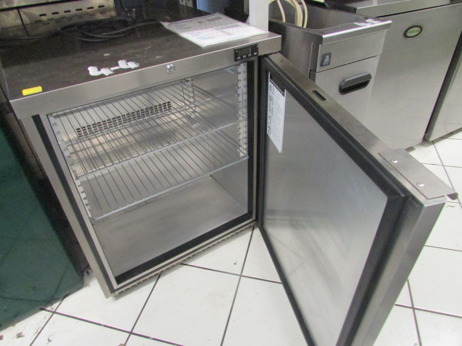 Foster Refrigeration Single Door Under Counter Stainless Steel Fridge (Tested & Working) - Image 3 of 3
