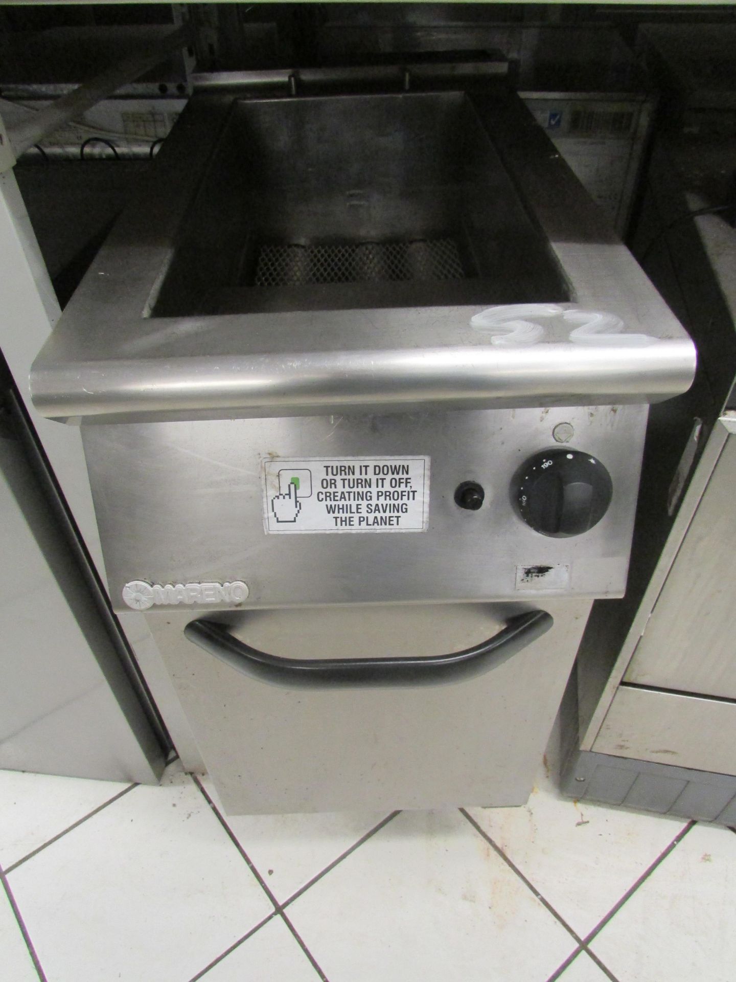 Mareno Stainless Commercial Freestanding Gas Fryer (Tested & Working)