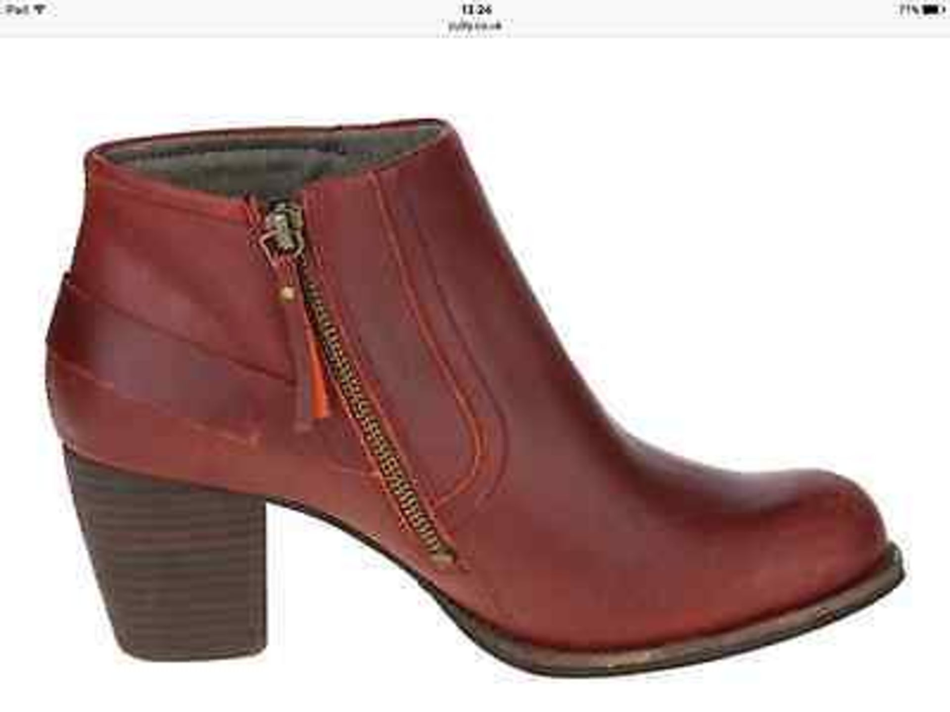 Cat Footwear Firewood Ladies Annette Leather Bootie, size 3.5, RRP £222.99 (New with box) [Ref: ] - Image 5 of 7