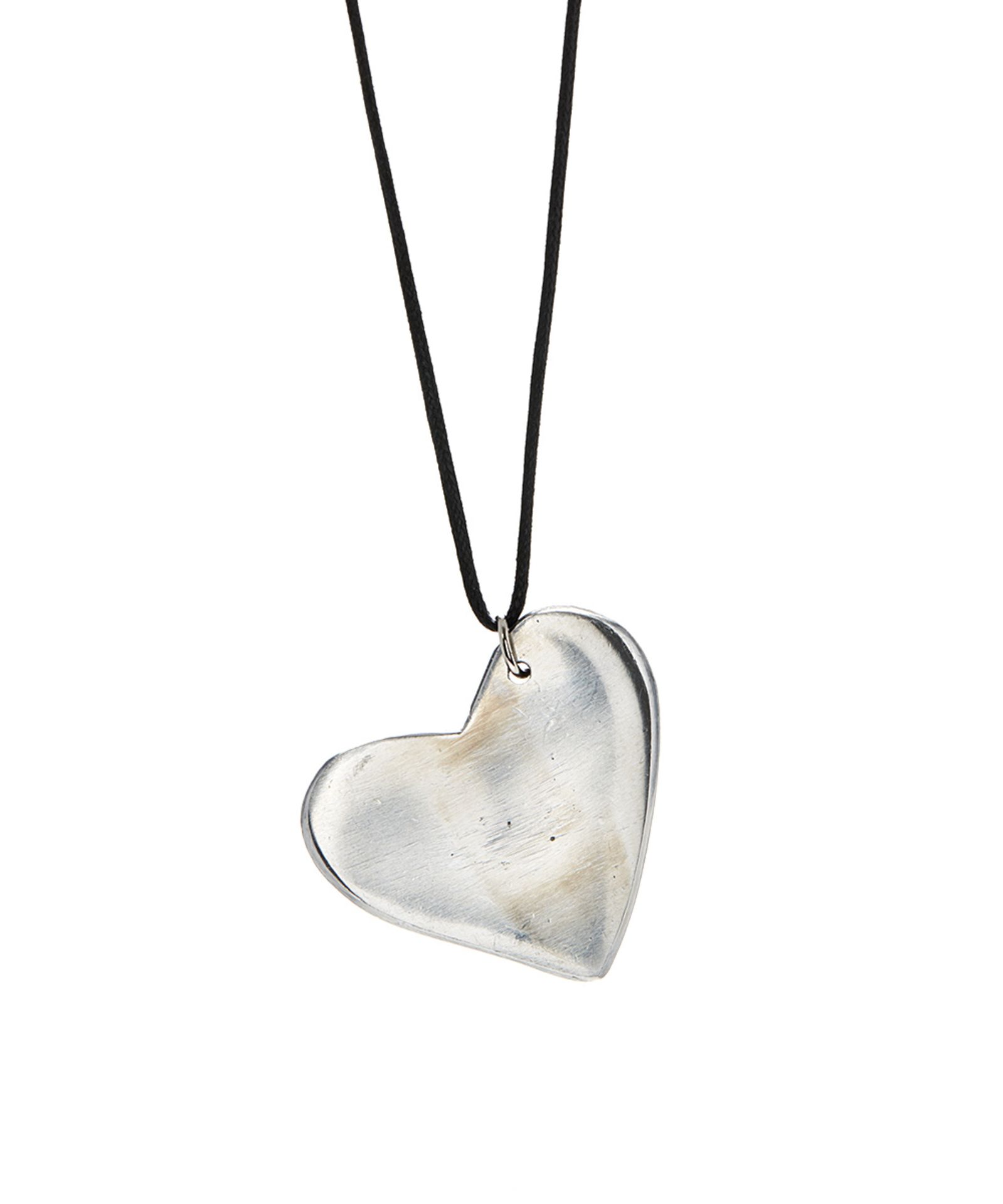 Trades By Haim Shahar Silvertone Heart Pendant Necklace (Us Size: One Size) [Ref: 42361862]