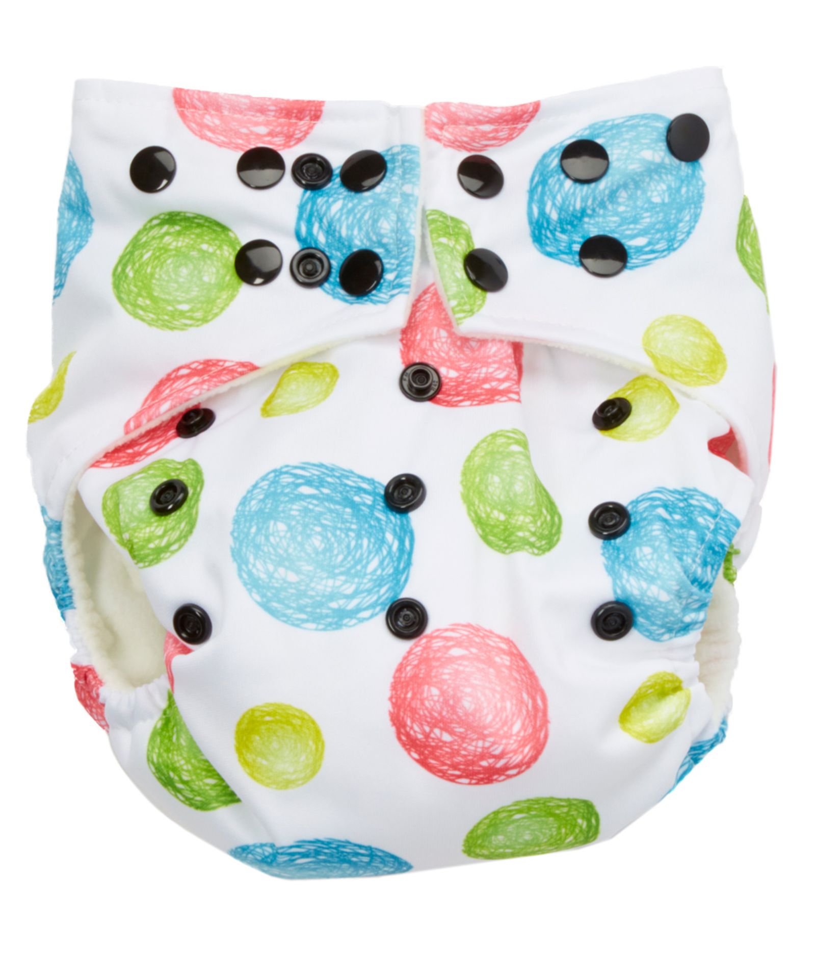 Jungle Roo Blue & Green Polka Dots Pocket Diaper (Us Size: One Size) [Ref: 40336115-2]