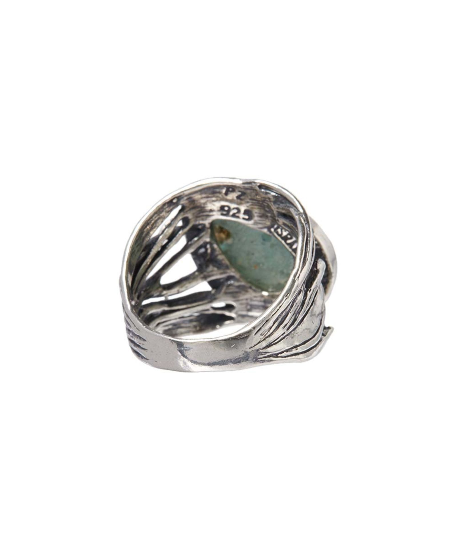 Or Paz Multi Roman Glass & Sterling Silver Pear-Cut Ring (Us Size: 7) [Ref: 40221649] - Image 2 of 2