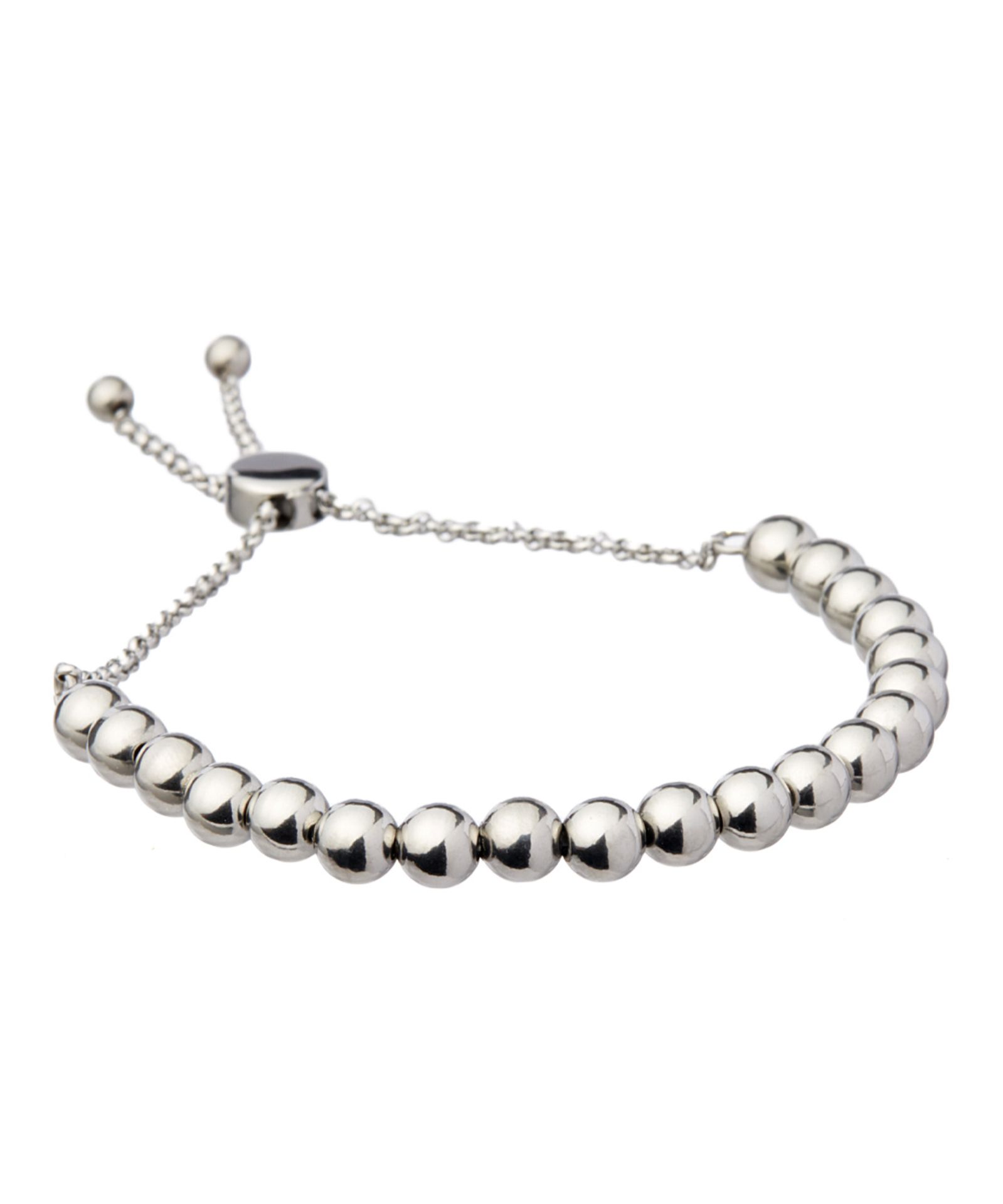 Elya Stainless Steel Beaded Stretch Bracelet (Us Size: One Size) [Ref: 42085911]