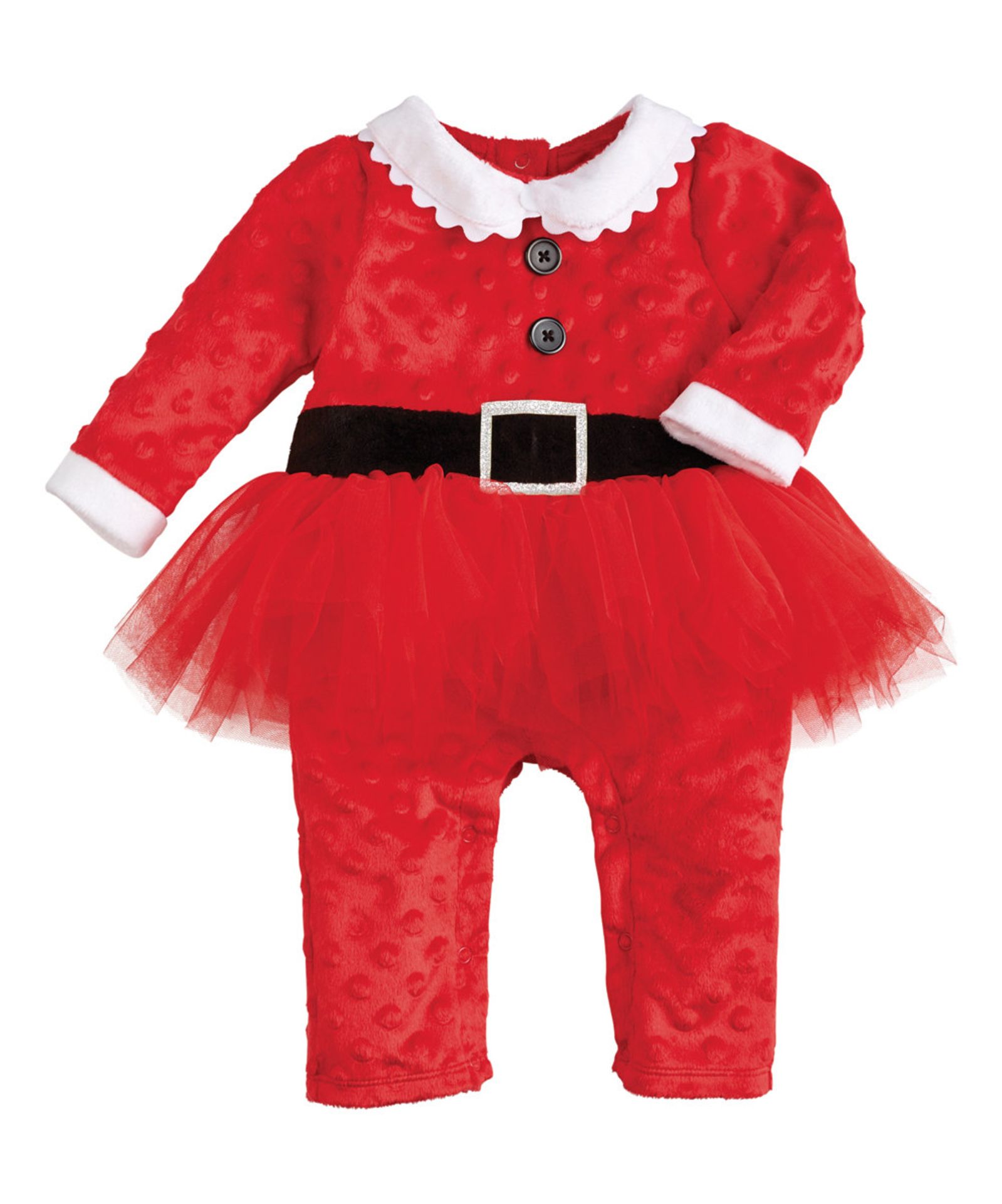 Mud Pie Red Santa Tutu Skirted Playsuit - Infant (Us Size: 6-12 M) [Ref: 43382996]