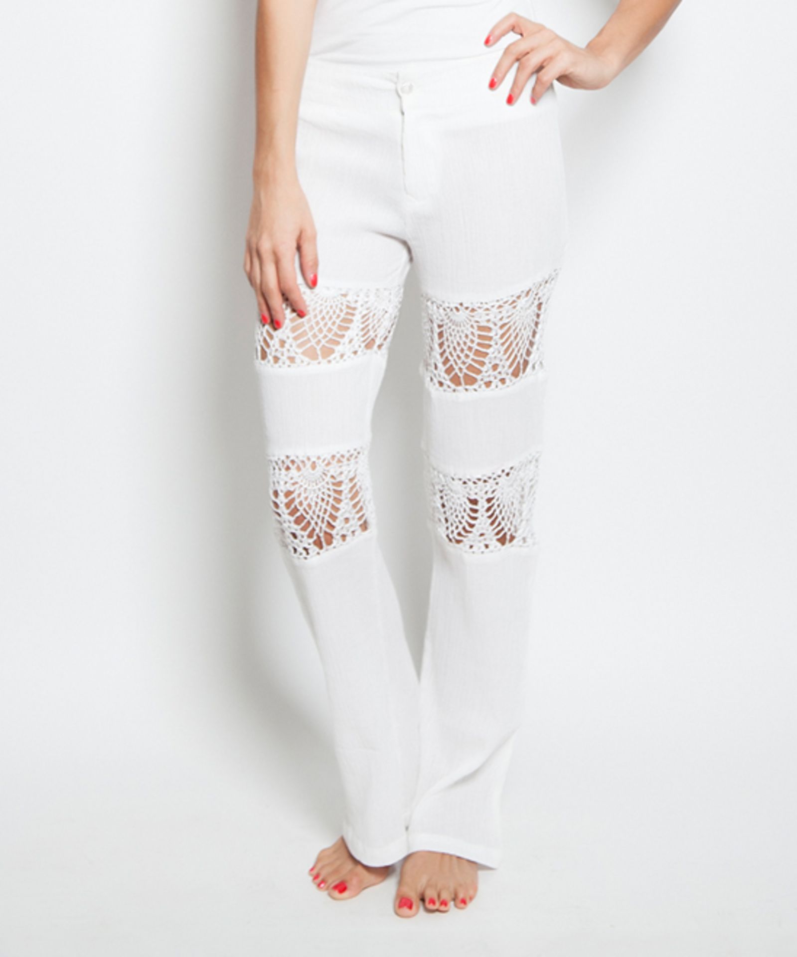 Savi White Courtney Cover-Up Pants (Us Size: Xl) [Ref: 44477435]