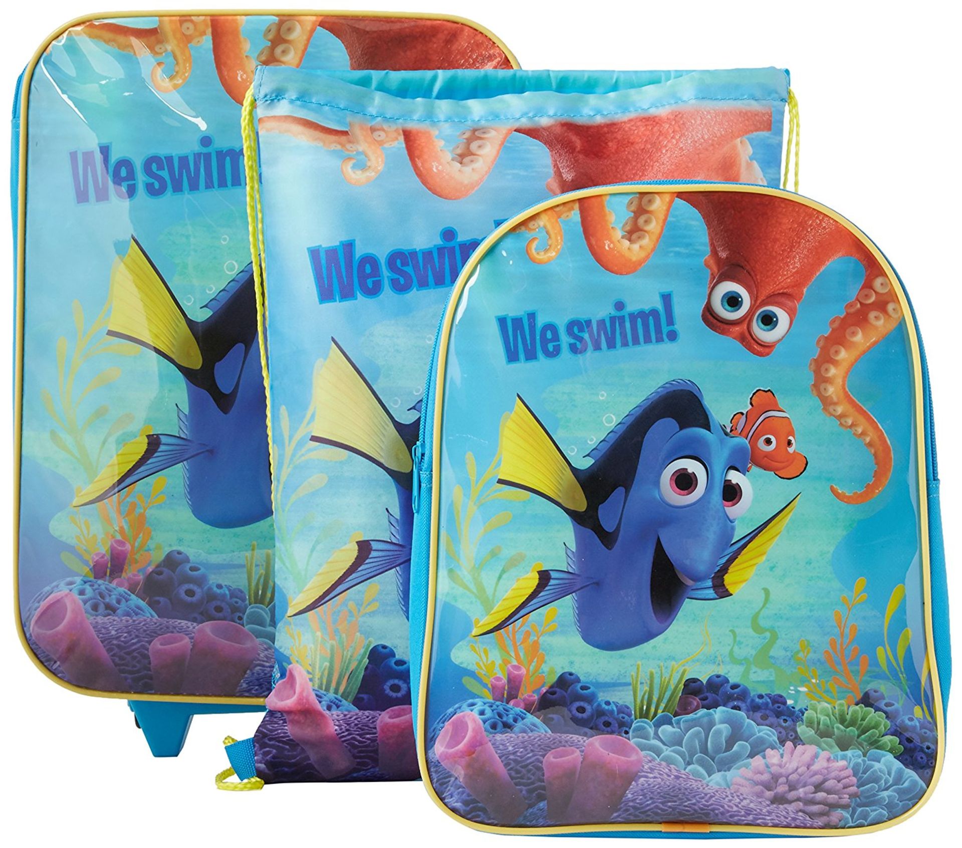 72 X Disney Finding Dory 3Pce Travel Trolley Luggage Set [Brand New In Retail Packaging] - Image 6 of 6