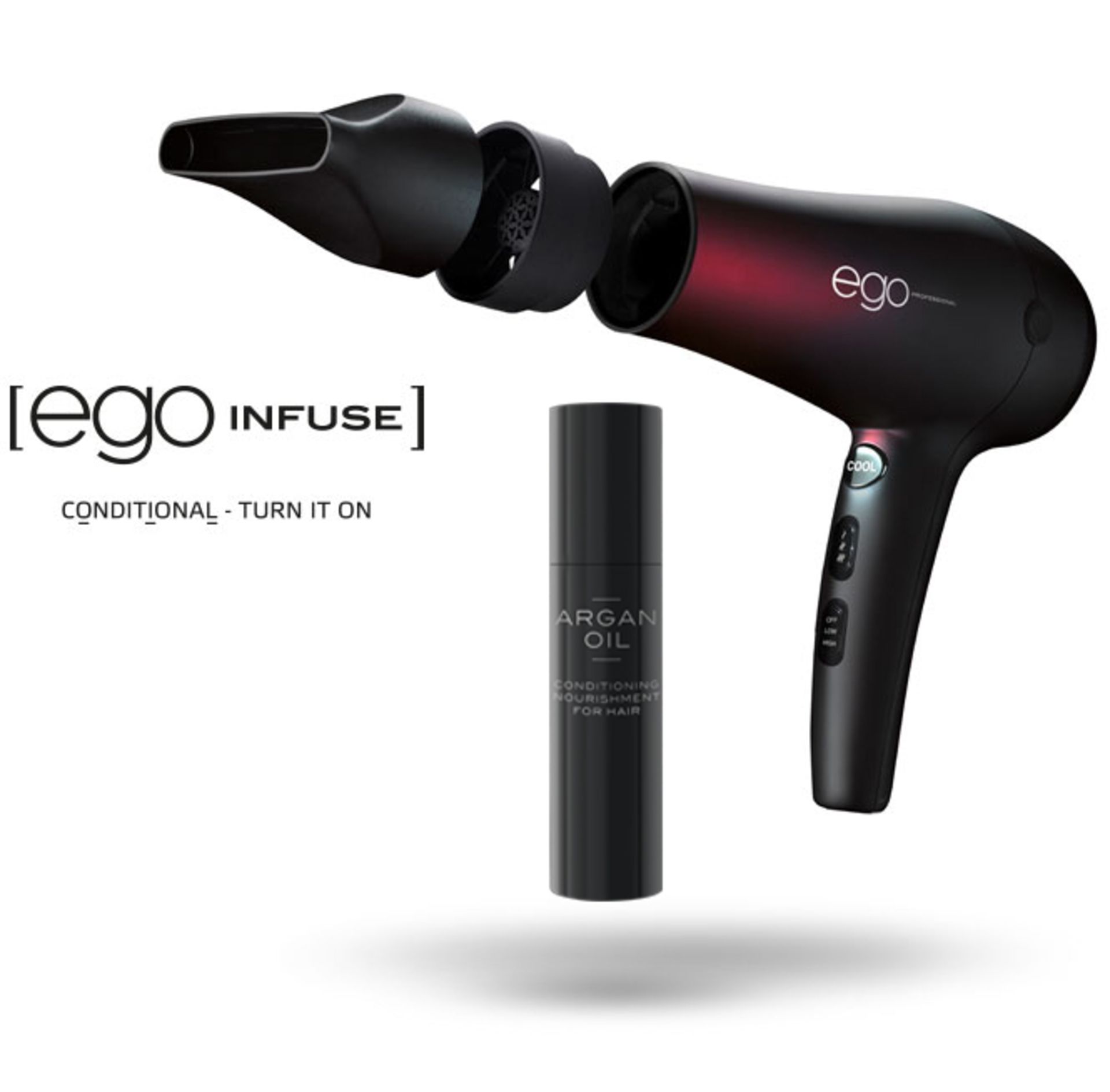 1 x Ego Professional Ego Infuse Conditional Argan Oil Dryer [Grade A] - Bild 4 aus 4