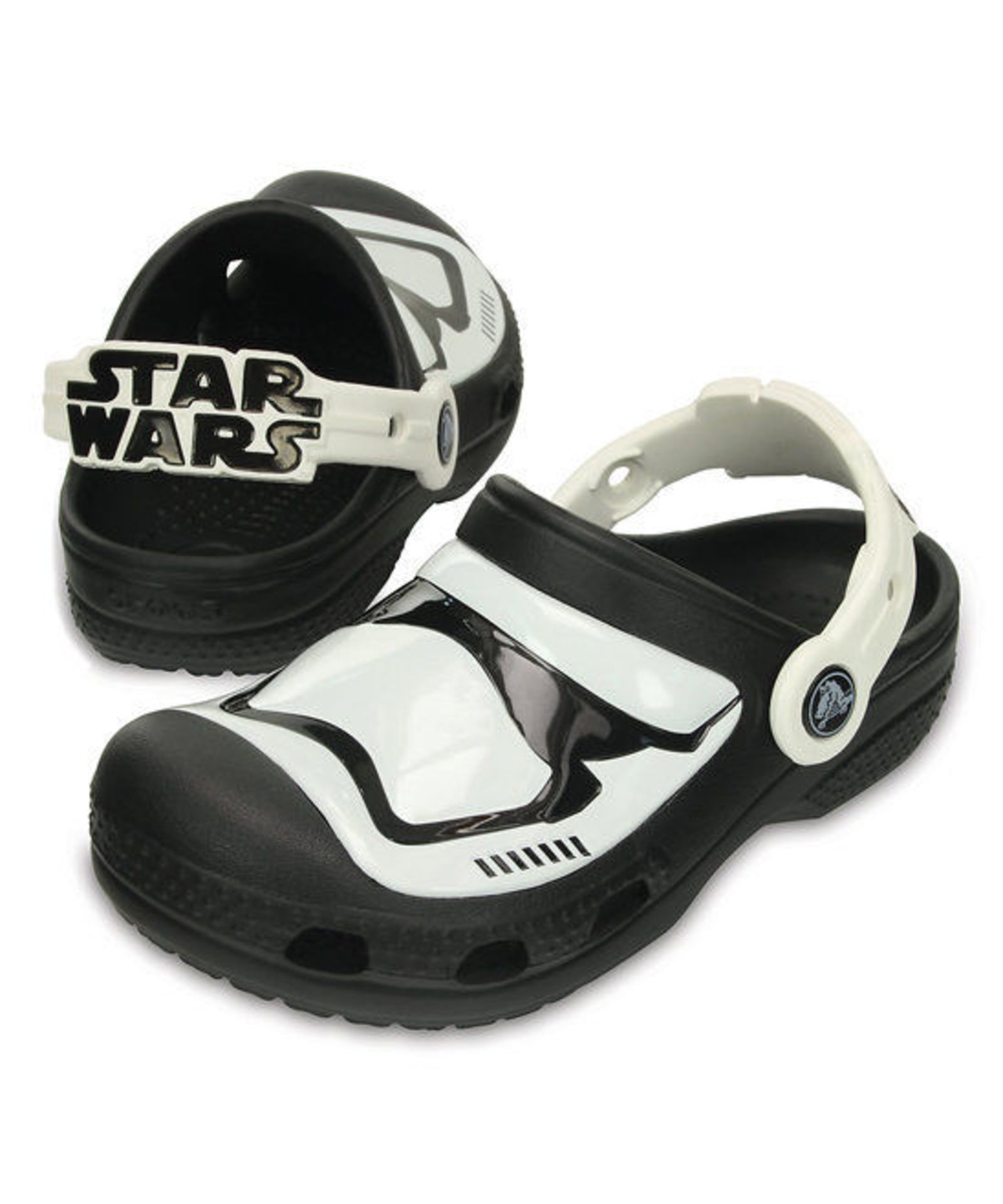 Crocs, Star Wars Stormtrooper™ White & Black Clog, US Little Size 3/EUR 34-35 (New without box) [ - Image 2 of 5