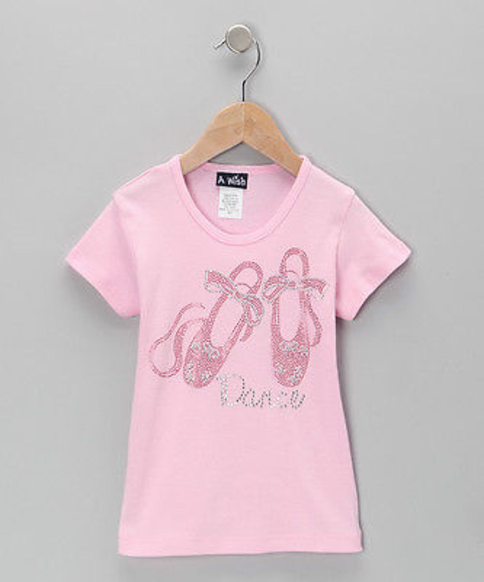 A Wish Pink 'Dance' Slippers Tee (10 Years) (New With Tags) [Ref: 3454177-T-32]