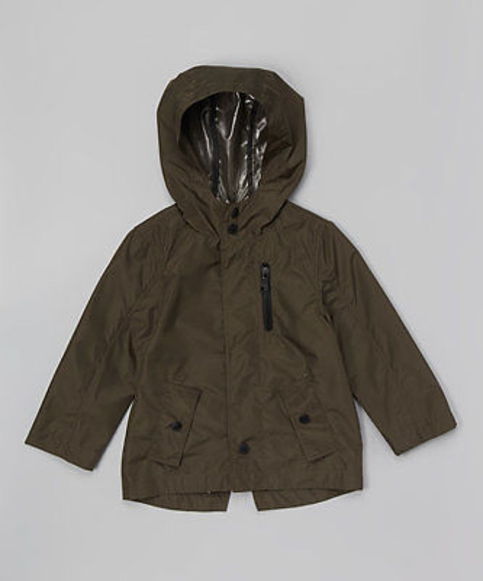 Urban Republic Olive Hooded Raincoat (14-16 Years) (New With Tags) [Ref: 35865222-T-32]