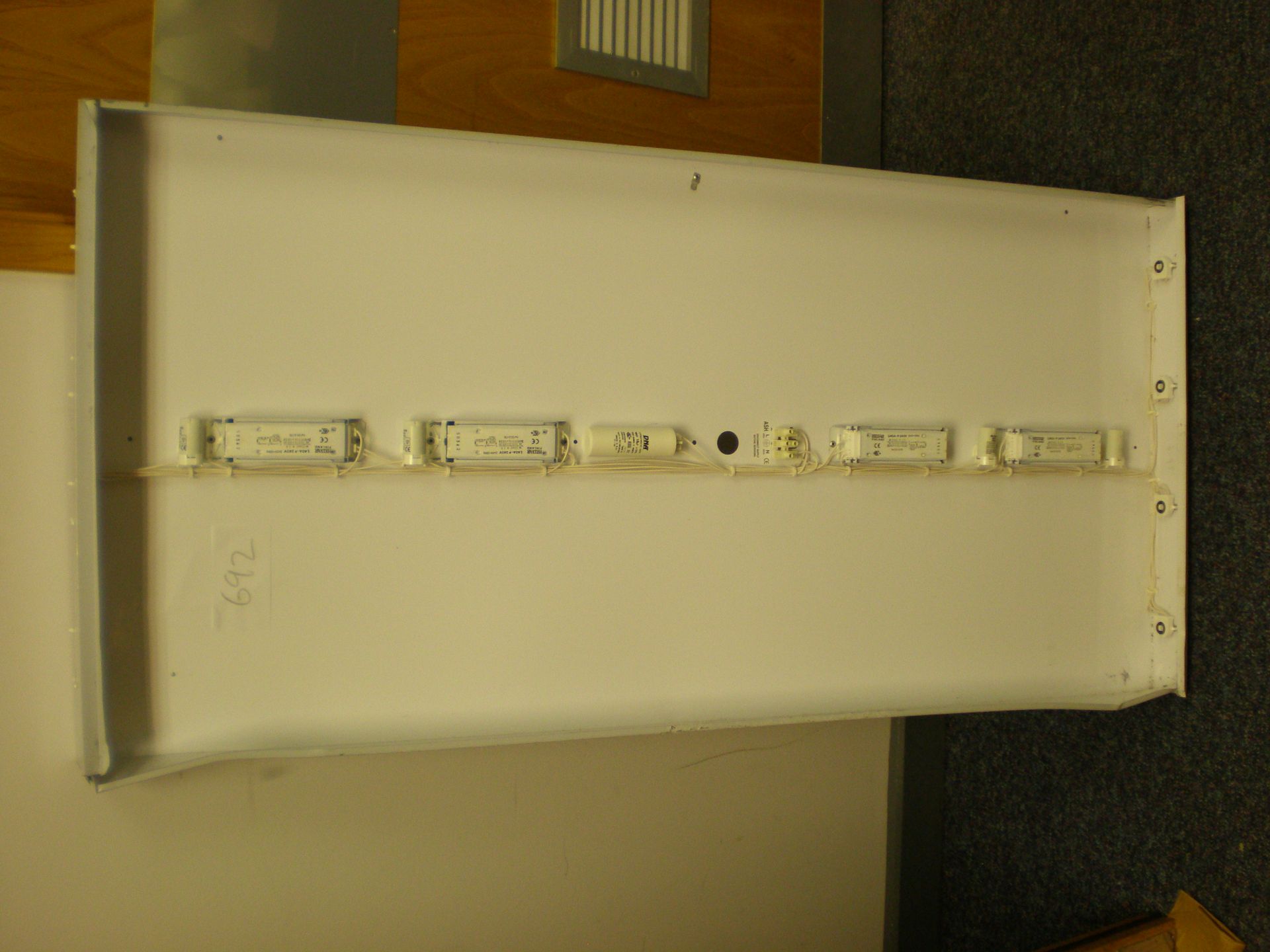 Suspended Ceilling 4 Tube Lamp Holder For Use In Office Or Similar, Contains 4 Circuites, - Image 3 of 5